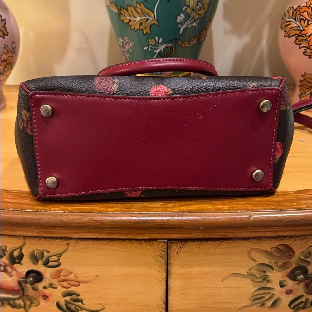 Coach Rose Pattern Crossbody